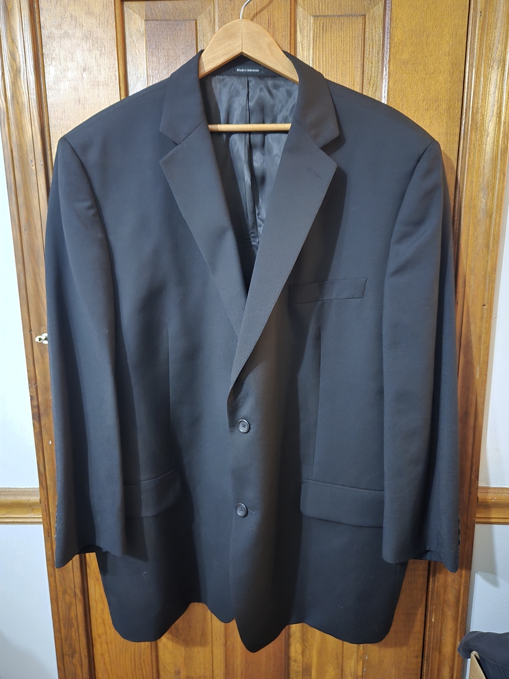 Men's Black Blazer - Classic Two-Button